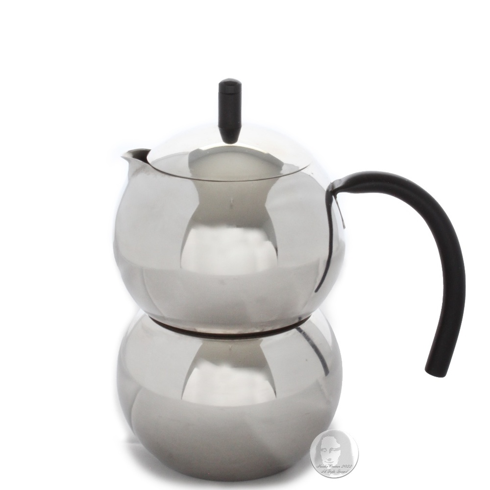 Tracanzan Inox Alfa Pallina Espresso Coffee Maker Stainless Steel Made in Italy